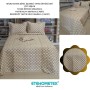 MİCRO SATEN ŞÖNİL İŞLEMELİ ÇİFT KİŞİLİK YATAK ÖRTÜSÜ SETİ BEJ 8696474231907